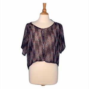 Sheer Floral Top 0124